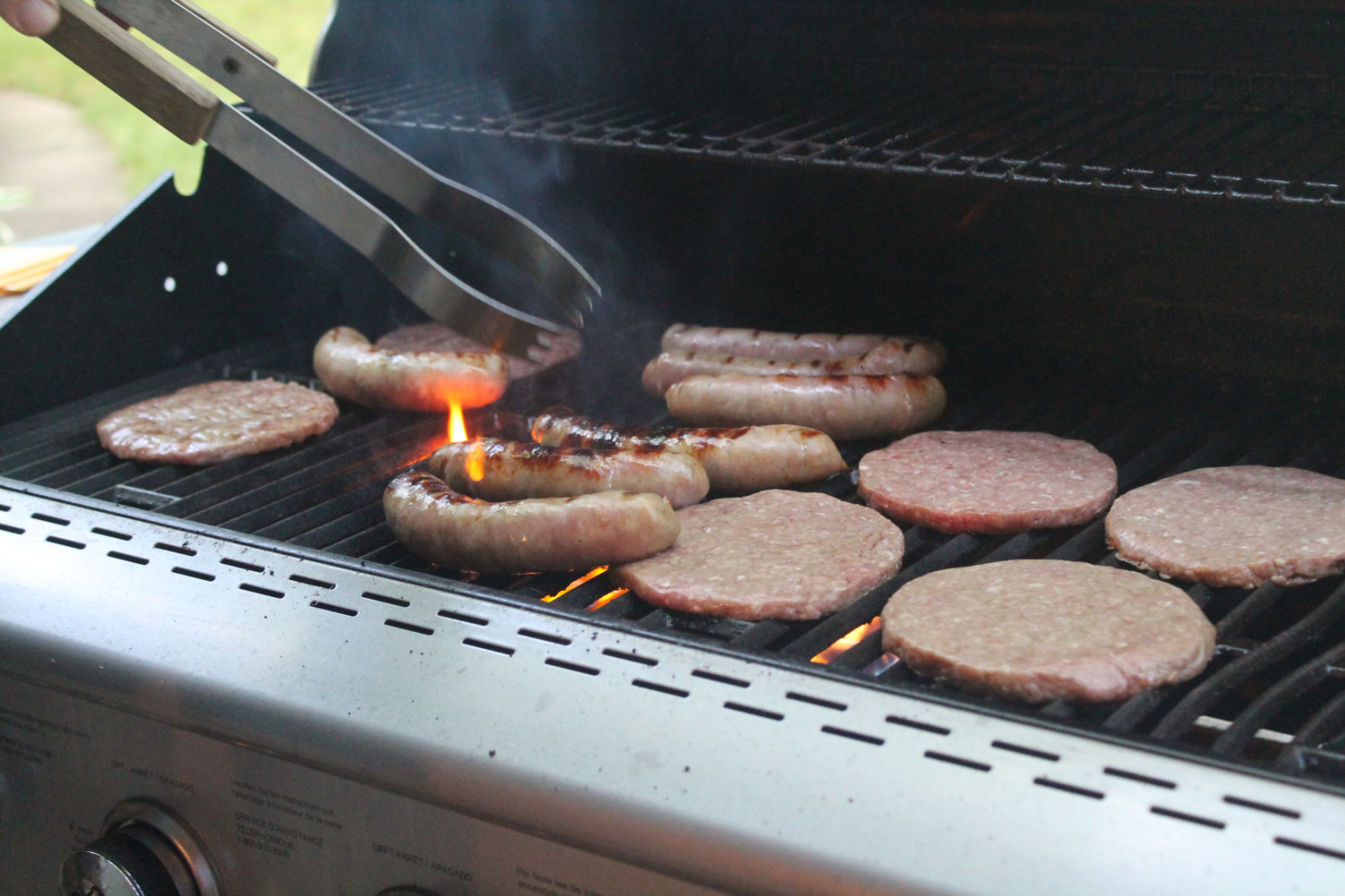 On the grill